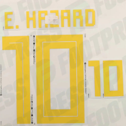 Flocado Oficial - Bélgica, Hazard, WC 2018, Local, Amarillo