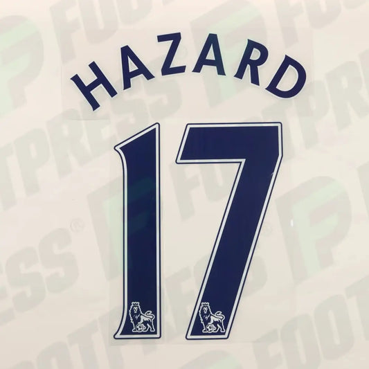 Flocado oficial - Chelsea, Hazard 17, 2013/2014, visitante, azul