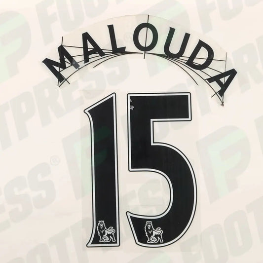 Flocado Oficial - Chelsea, Malouda, 2009/2010, Visitante, Negro