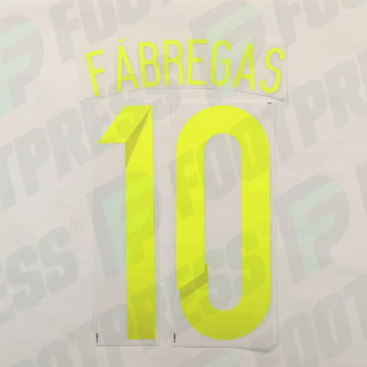 Flocado Oficial - España, Fabregas, WC 2014, Segunda, Amarilla,