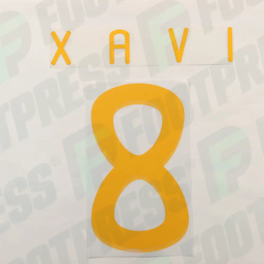 Flocado Oficial - España, Xavi, WC 2010, Local, Naranja,