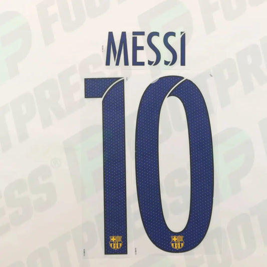 Flocado Oficial - FC Barcelona, ​​​​Messi, 2015/2016, Segunda, Azul/Amarillo