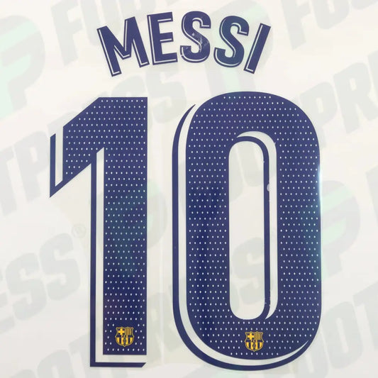 Flocado Oficial - FC Barcelona, ​​​​Messi, 2019/2020, Segunda, Azul/Amarillo