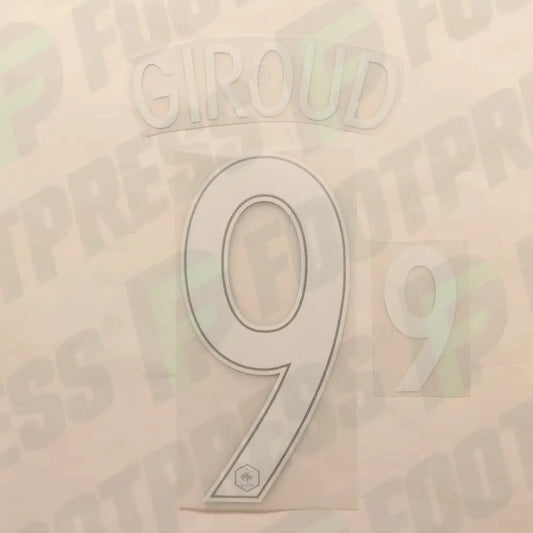 Flocado Oficial - Francia, Giroud, Eurocopa 2016, Local, Blanco,