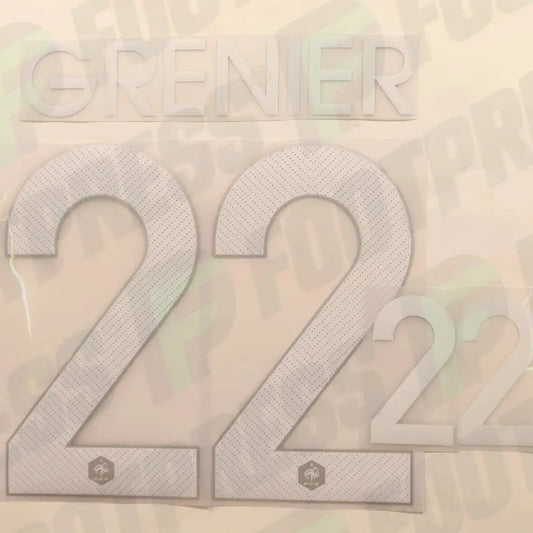 Flocado Oficial - Francia, Grenier, WC 2014, Local, Blanco,