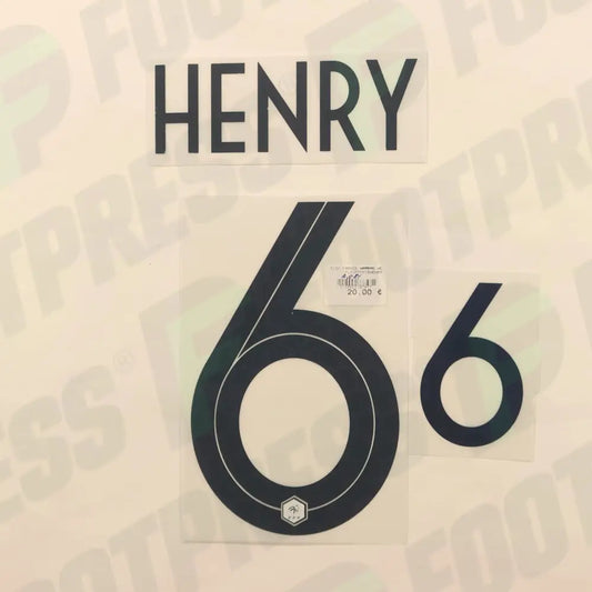 Flocado oficial - Francia, Henry, WC 2019, Visitante, Azul,