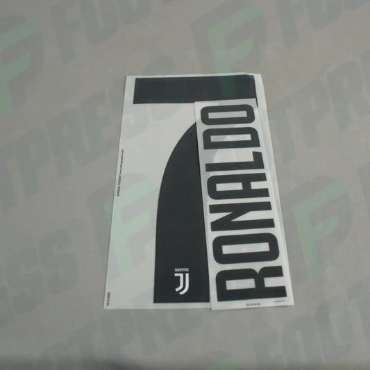 Flocado Oficial - Juventus de Turín, Ronaldo, 2018/2019, Local, Negro