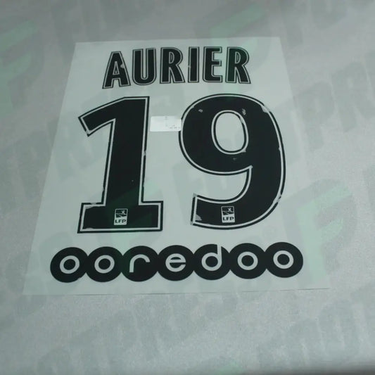Flocado Oficial - Paris Saint-Germain, Aurier, 2016/2017, Tercera, Negro (PSG)