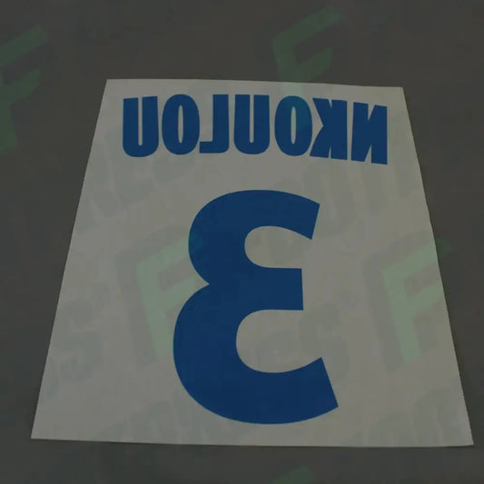 Flocado Oficial - Olympique de Marseille, Nkoulou, 2014/2015, Tercera, Celeste (OM)