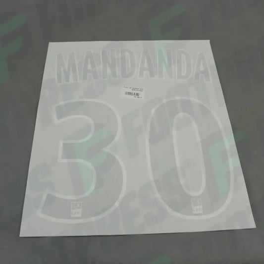 Flocado Oficial - Olympique de Marseille, Mandanda, 2019/2020, Local, Negro/Blanco (OM)