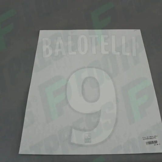 Official Nameset - Olympique de Marseille, Balotelli, 2018/2019, Third, White/Dark Blue (OM)