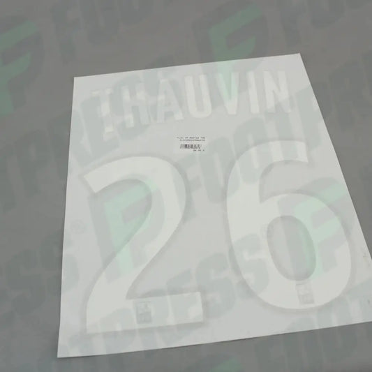 Flocado Oficial - Olympique de Marseille, Thauvin, 2018/2019, Segunda, Blanco/Oro (OM)