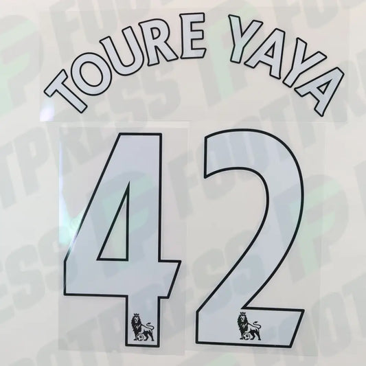 Flocado Oficial - Manchester City, Toure Yaya, 2014/2015, Visitante, Blanco,