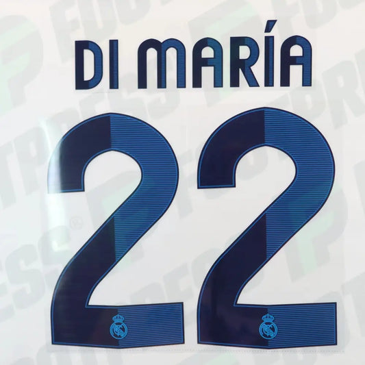 Official Nameset - Real Madrid, Di Maria, 2012/2013, Home, Blue,