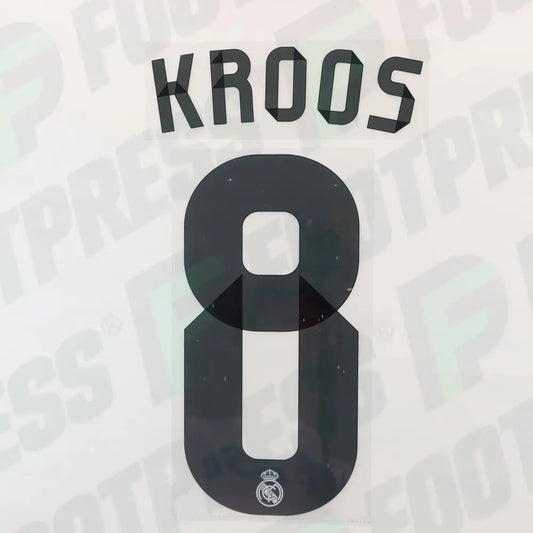 Official Nameset - Real Madrid, Kroos, 2014/2015, Home, Black,
