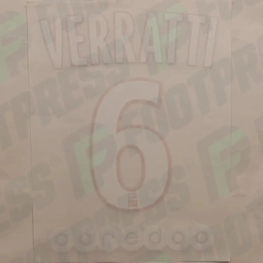Flocado Oficial - Paris Saint-Germain, Verratti, 2017/2018, Local, Blanco (PSG)