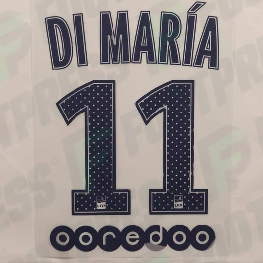 Flocado Oficial - Paris Saint-Germain, Di Maria, 2017/2018, Visitante, Azul (PSG)