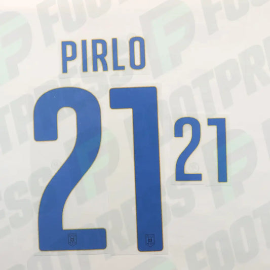 Flocado oficial - Italia, Pirlo, WC 2014, Segunda, Azul