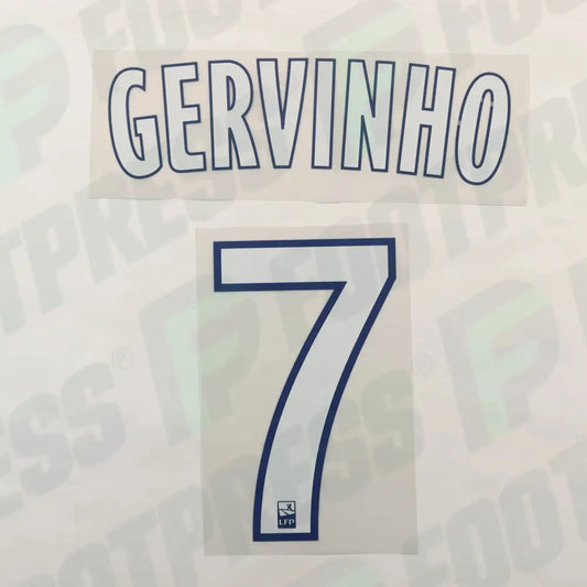 Flocado Oficial - Lille OSC, Gervinho, 2010/2011, Local, Blanco (LOSC)