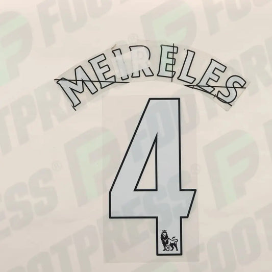 Official Nameset - Liverpool, Meireles, 2011/2012, Home/Away, White