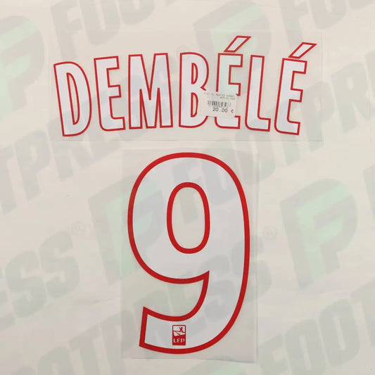 Flocado Oficial - Olympique Lyonnais, Dembélé, 2019/2020, Visitante, Blanco (OL)