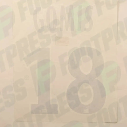 Flocado Oficial - Olympique Lyonnais, Gomis, 2013/2014, Segunda, Azul Oscuro (OL)