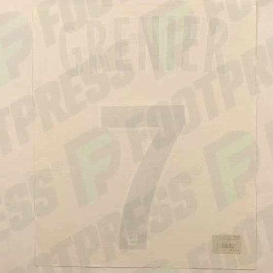 Flocado Oficial - Olympique Lyonnais, Grenier, 2013/2014, Segunda, Azul Oscuro (OL)