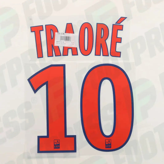 Flocado Oficial - Olympique Lyonnais, Traoré, 2018/2019, Visitante, Rojo (OL)