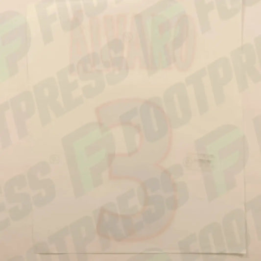 Official Nameset - Olympique de Marseille, Alvaro, 2019/2020, Third, White/Orange (OM)