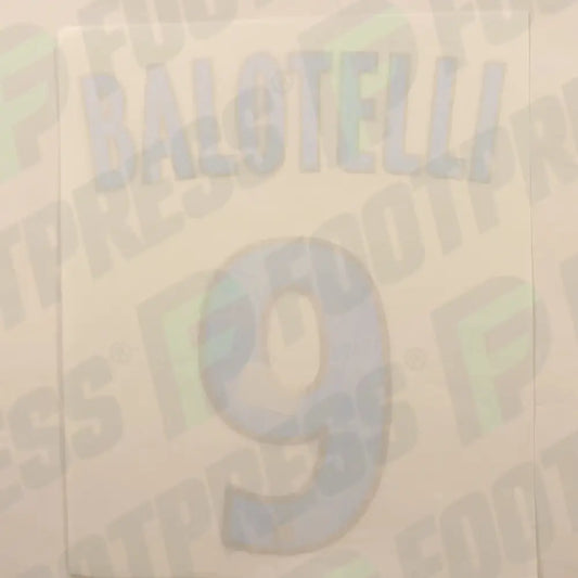 Official Nameset - Olympique de Marseille, Balotelli, 2018/2019, Home, Blue/Gold (OM)