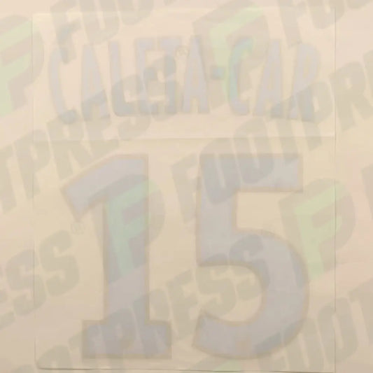 Flocado Oficial - Olympique de Marseille, Caleta-Car, 2017/2018, Local, Azul/Oro (OM)