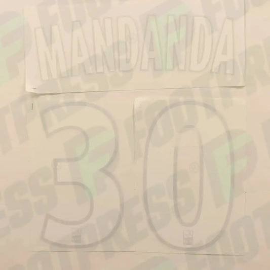 Flocado Oficial - Olympique de Marseille, Mandanda, 2018/2019, Local, Blanco/Negro (OM)