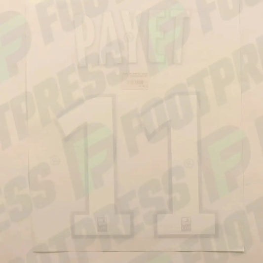 Flocado Oficial - Olympique de Marseille, Payet, 2016/2017, Segunda, Blanco/Plata (OM)