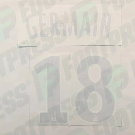 Flocado Oficial - AS Monaco, Germain, 2015/2016 2016/2017, Visitante, Negro