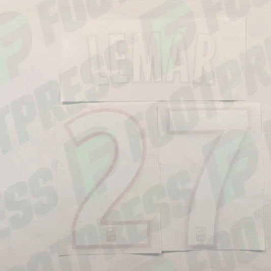 Flocado Oficial - AS Monaco, Lemar, 2015/2016, Local, Blanco