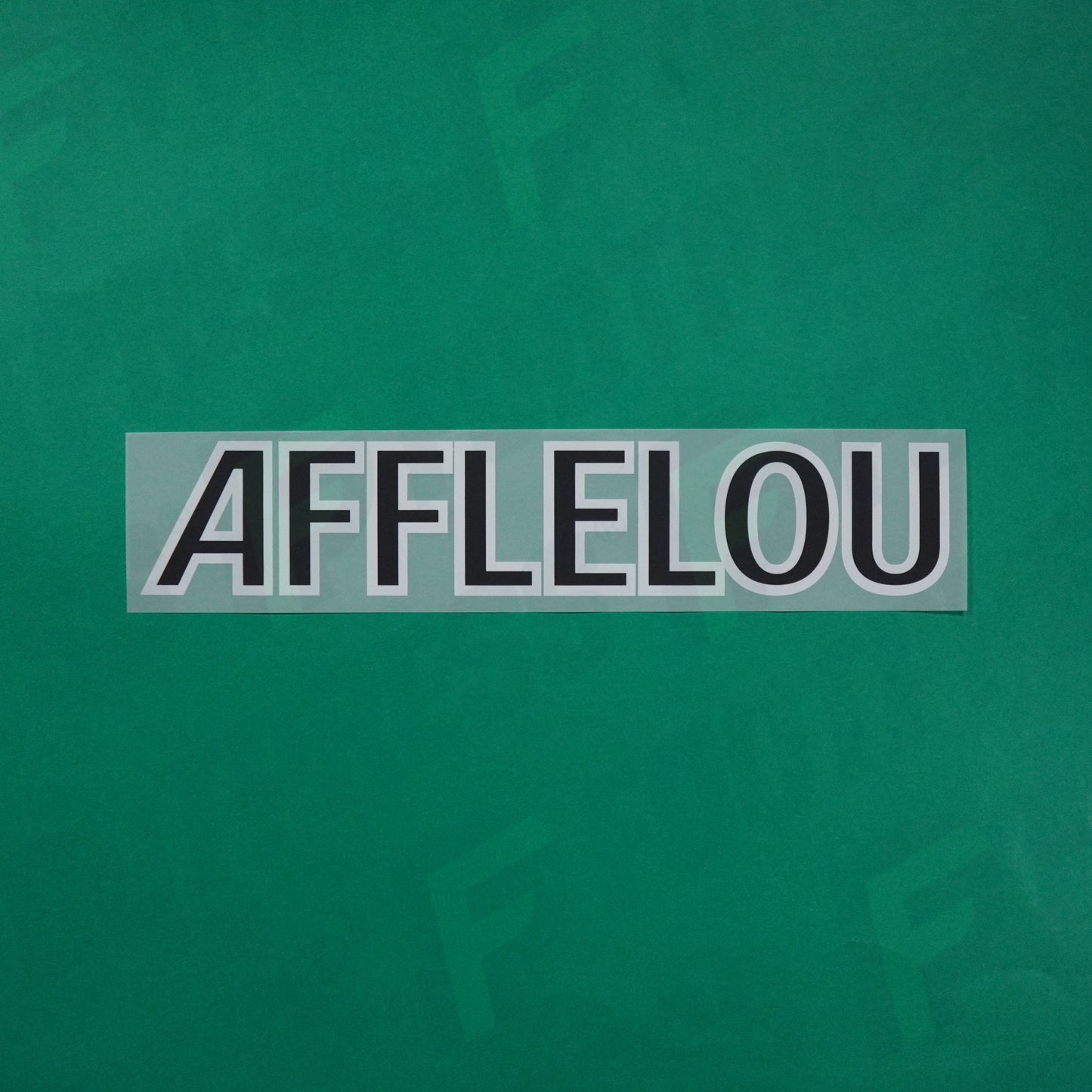 Flocage Officiel - Sponsor, AS Monaco, Afflelou, Noir/Blanc