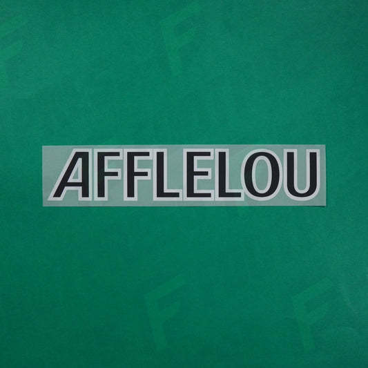 Flocage Officiel - Sponsor, AS Monaco, Afflelou, Noir/Blanc