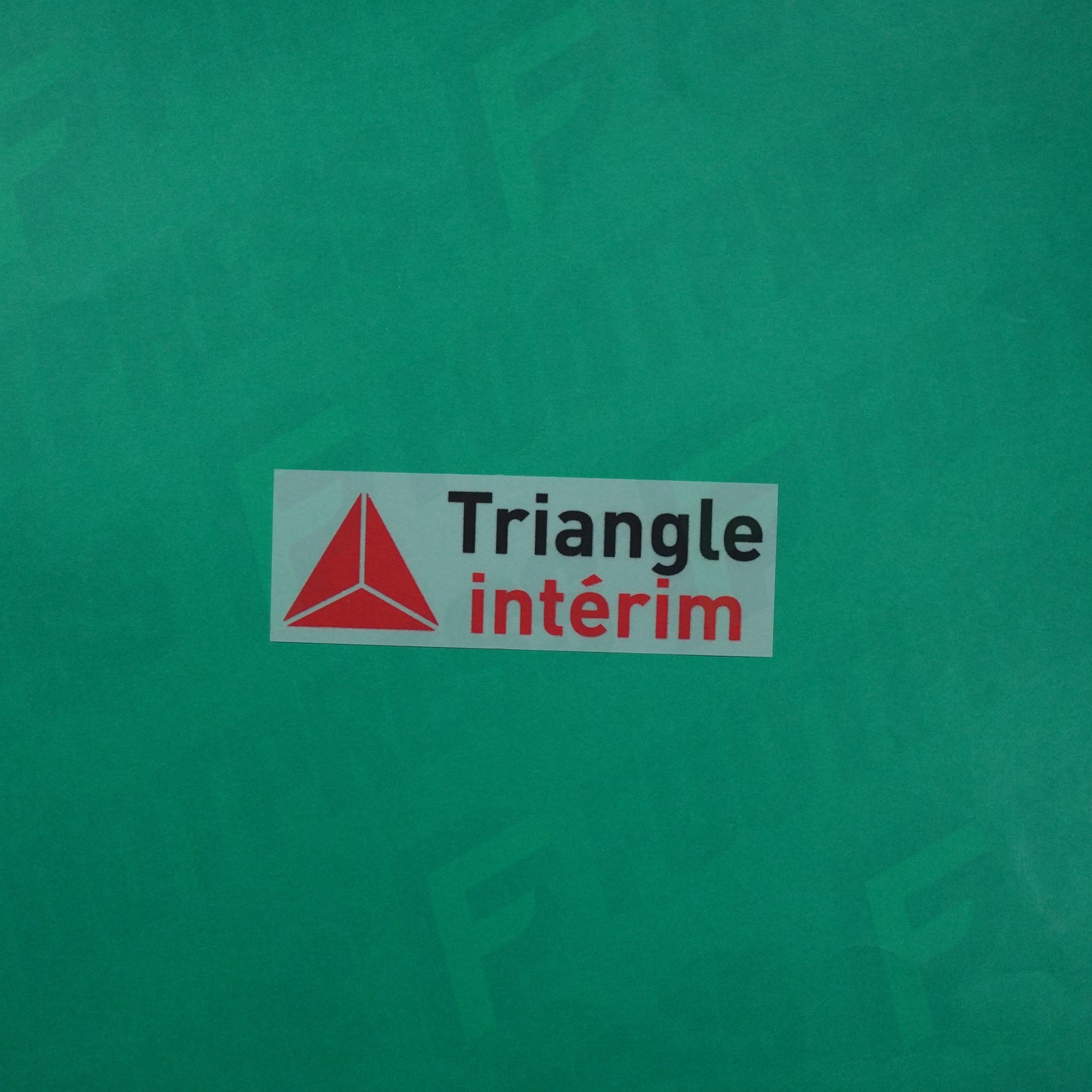 Flocage Officiel - Sponsor, AS Monaco, Triangle Intérim, Noir/Rouge