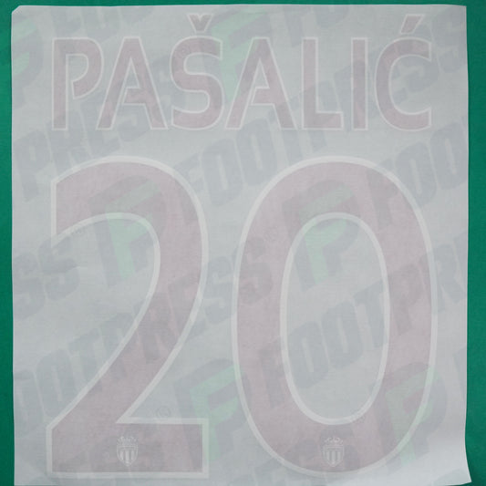 Flocage Officiel - AS Monaco, Pašalić, 2015/2016, Third, Rouge/Blanc