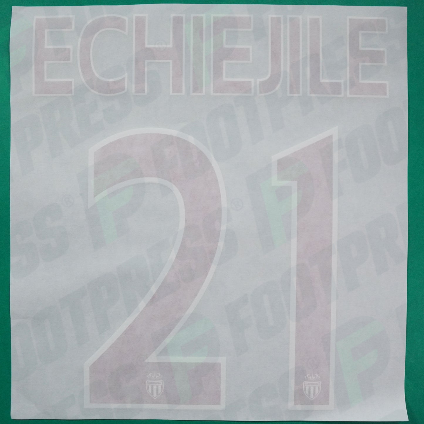Flocage Officiel - AS Monaco, Echiejile, 2015/2016, Third, Rouge/Blanc