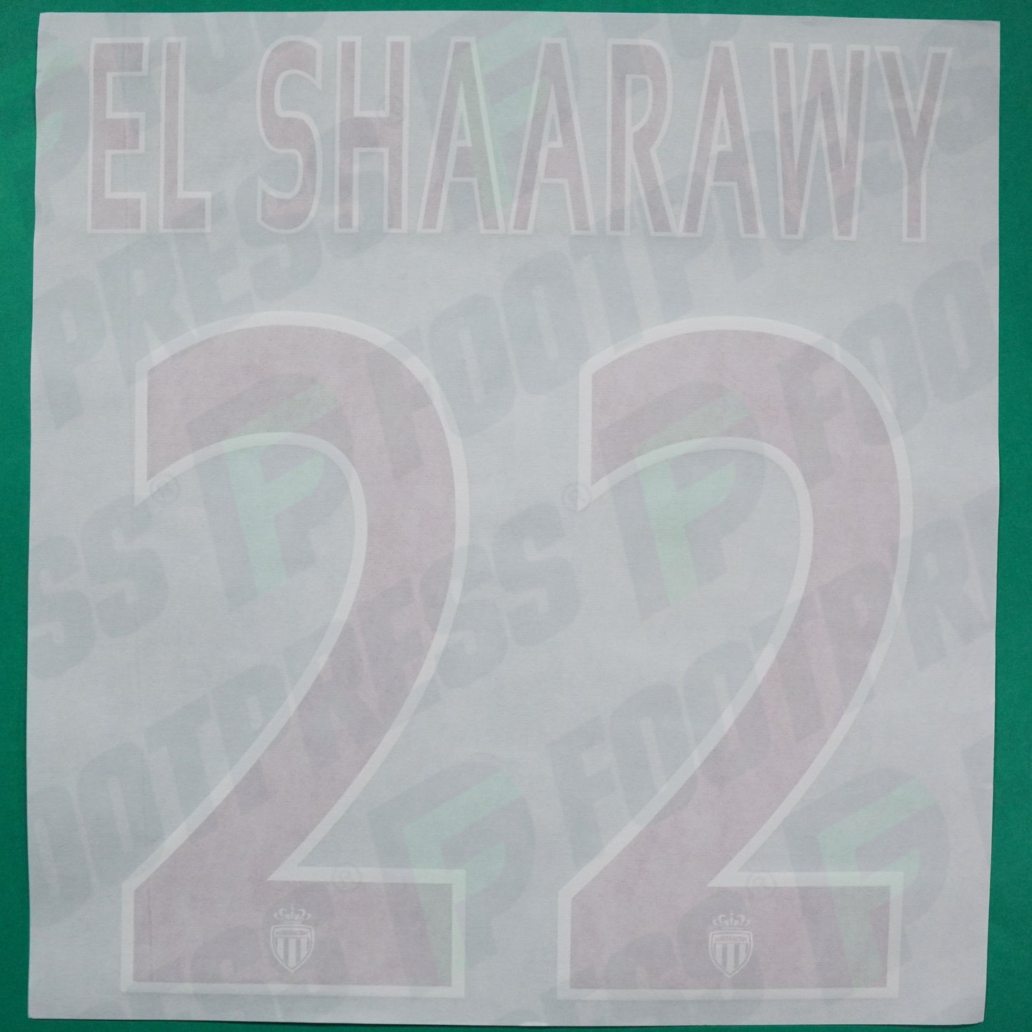 Flocage Officiel - AS Monaco, El Shaarawy, 2015/2016, Third, Rouge/Blanc