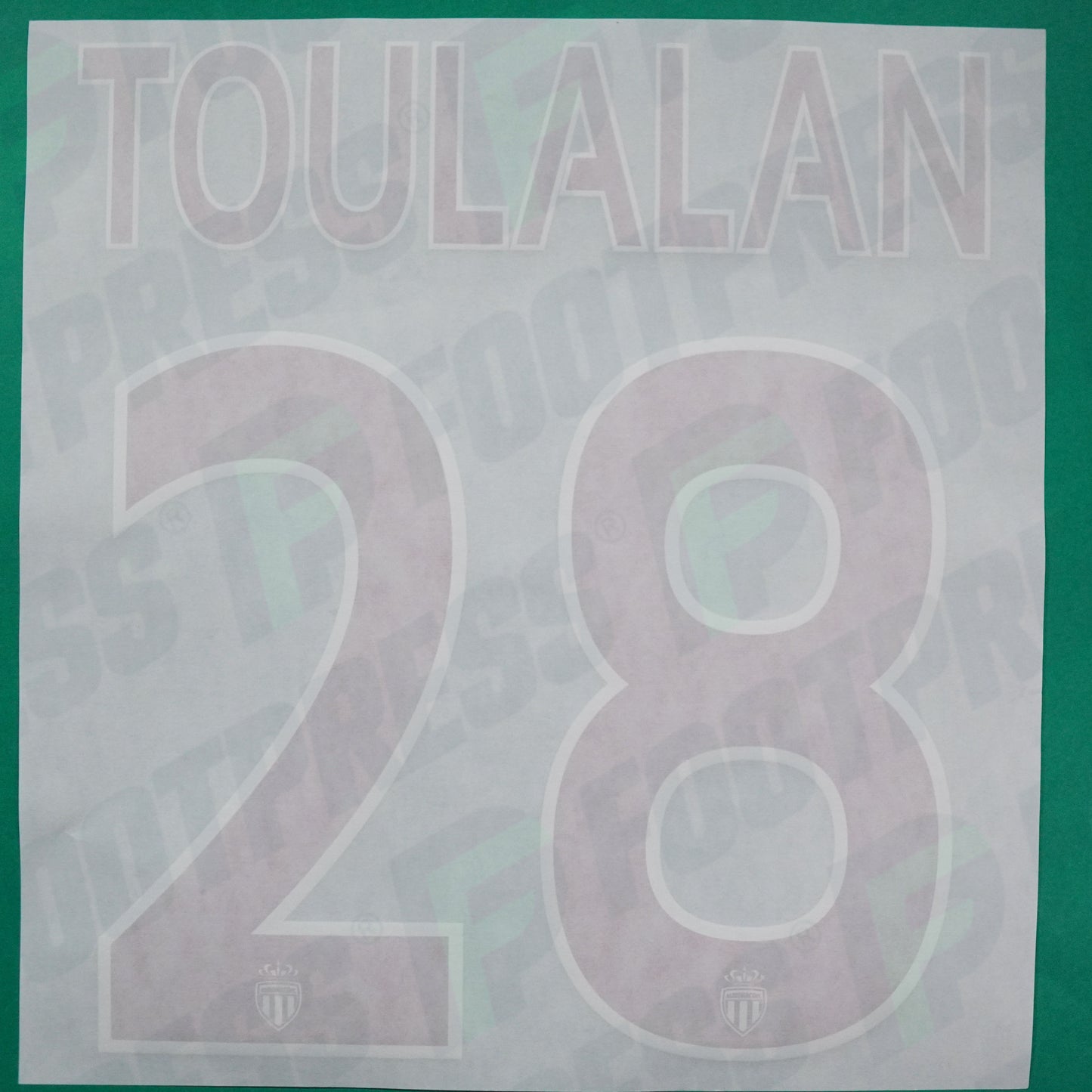 Flocage Officiel - AS Monaco, Toulalan, 2015/2016, Third, Rouge/Blanc