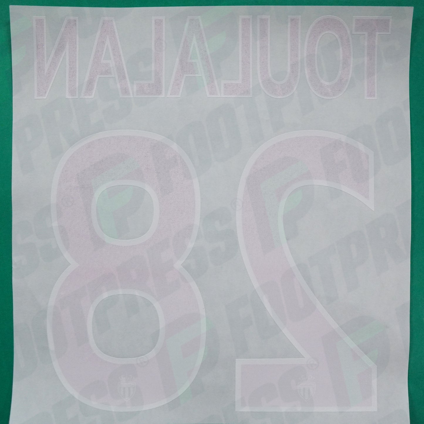 Flocage Officiel - AS Monaco, Toulalan, 2015/2016, Third, Rouge/Blanc