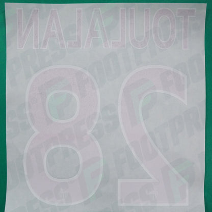 Flocage Officiel - AS Monaco, Toulalan, 2015/2016, Third, Rouge/Blanc