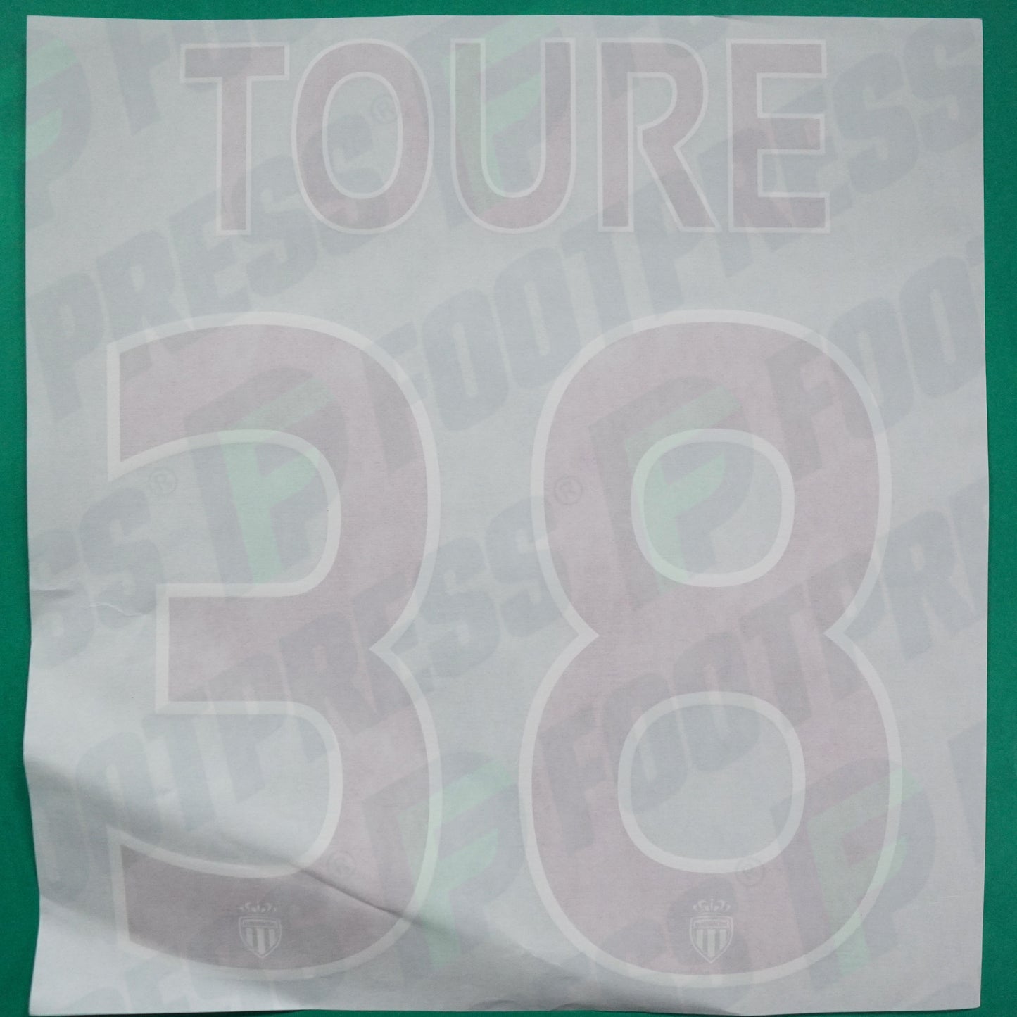 Flocage Officiel - AS Monaco, Almamy Touré, 2015/2016, Third, Rouge/Blanc