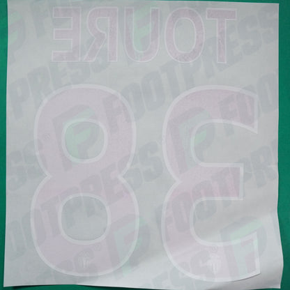 Flocage Officiel - AS Monaco, Almamy Touré, 2015/2016, Third, Rouge/Blanc