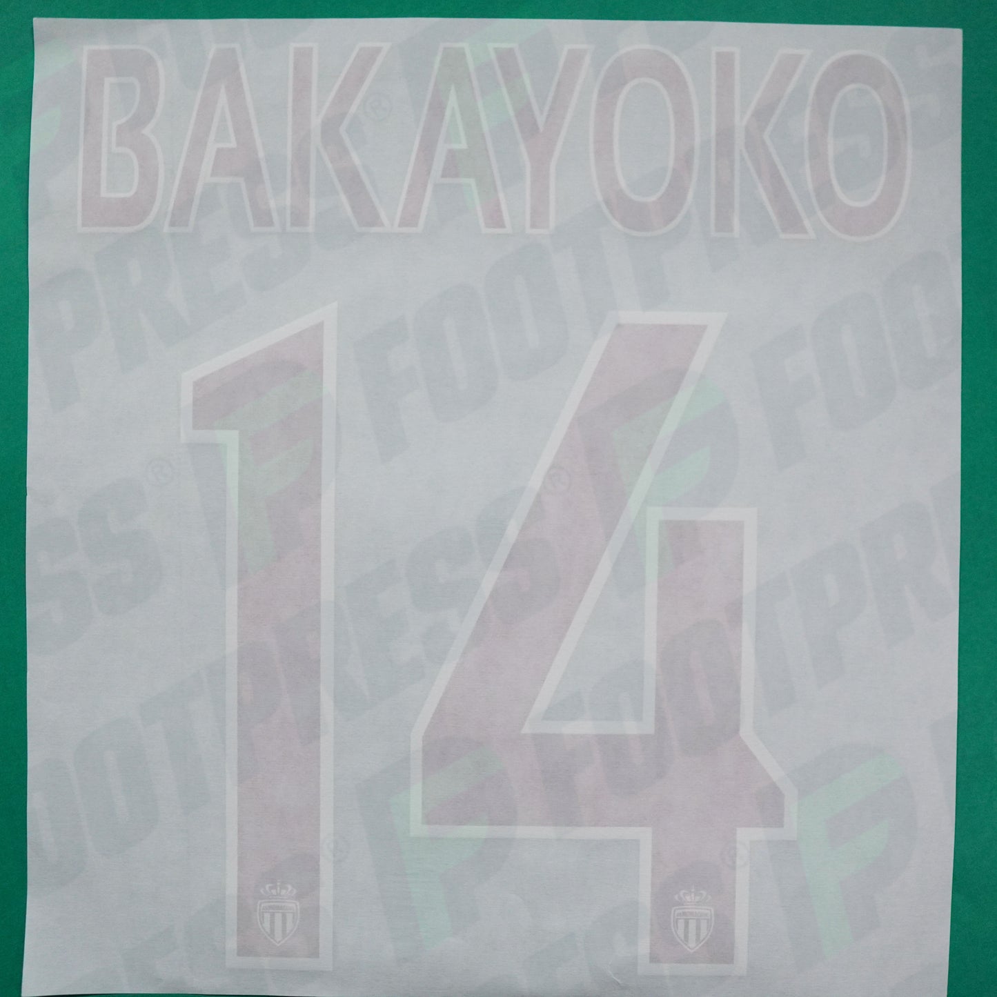 Flocage Officiel - AS Monaco, Bakayoko, 2015/2016, Third, Rouge/Blanc