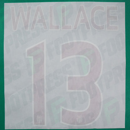 Flocage Officiel - AS Monaco, Wallace, 2015/2016, Third, Rouge/Blanc