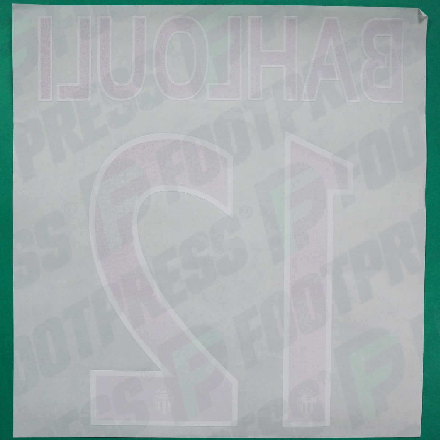 Flocage Officiel - AS Monaco, Bahlouli, 2015/2016, Third, Rouge/Blanc