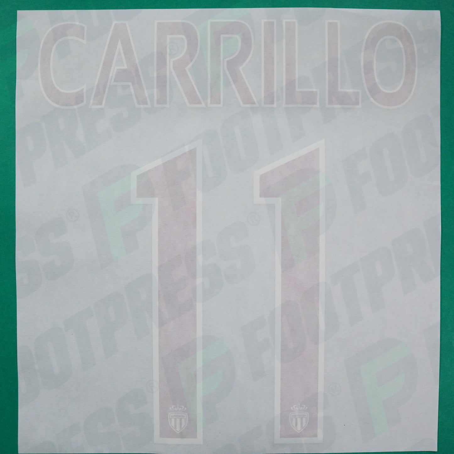 Flocage Officiel - AS Monaco, Carrillo, 2015/2016, Third, Rouge/Blanc